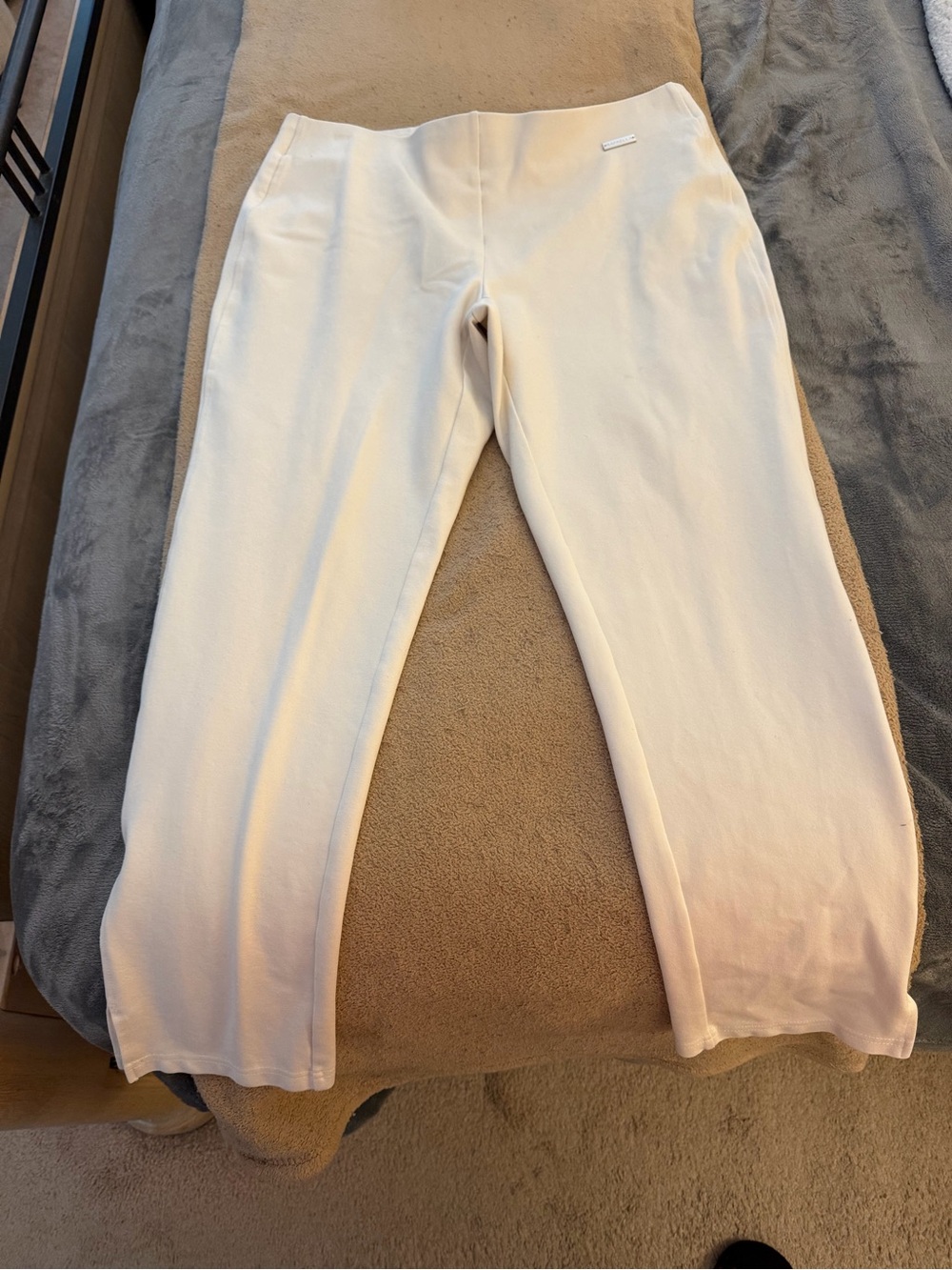Rafaella Comfort Cream Pants- L/G